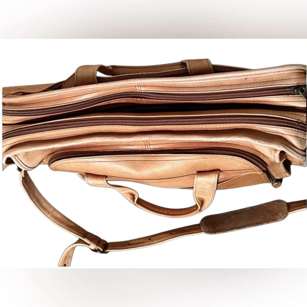 Dorado Leather Men's Shoulder Briefcase/Tote Bag